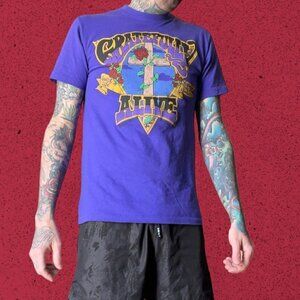 Vintage Grateful Dead SINGLE STITCH T Shirt rare purple men’s L